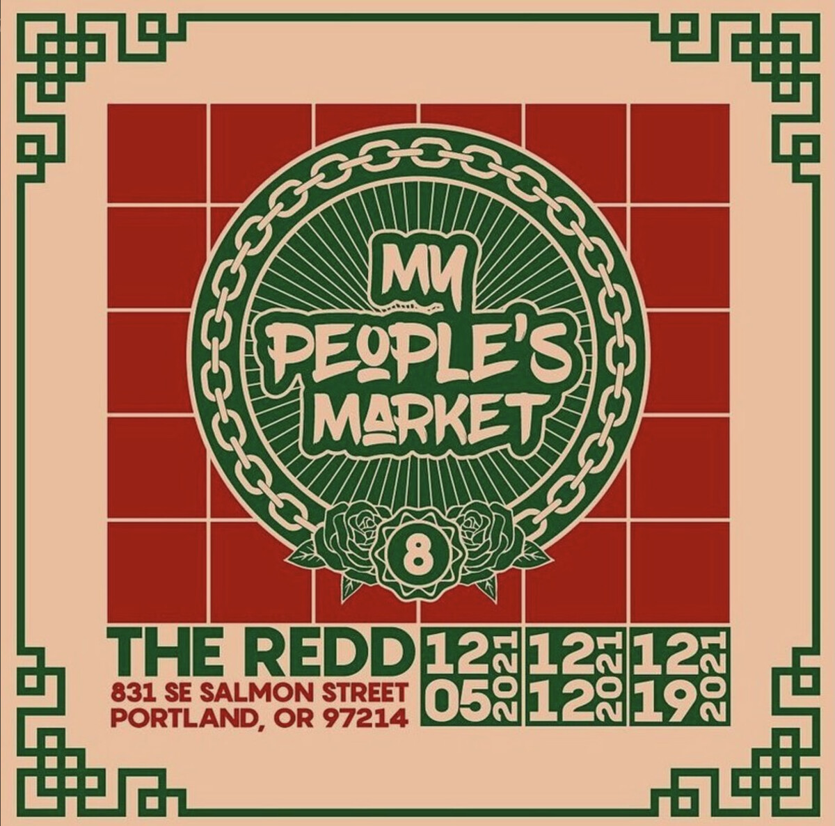 Flyer for My People's Market - December 2021