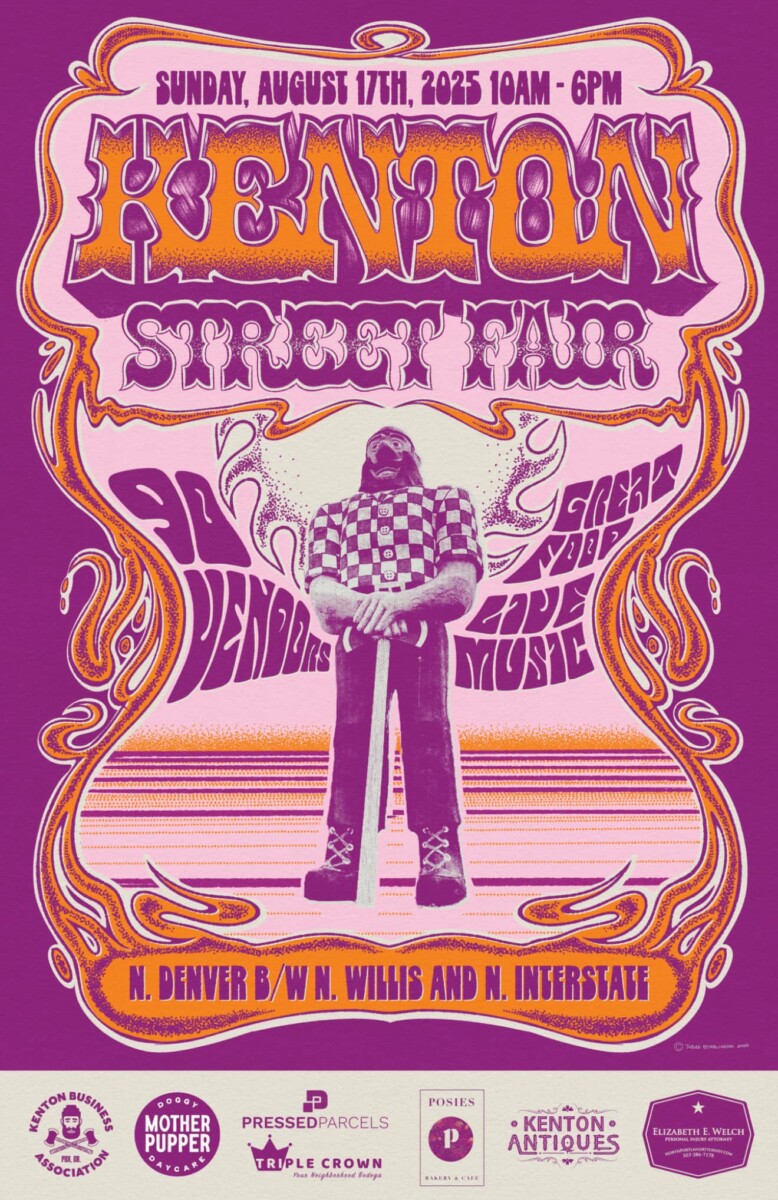 Flyer for Kenton Street Fair 2025