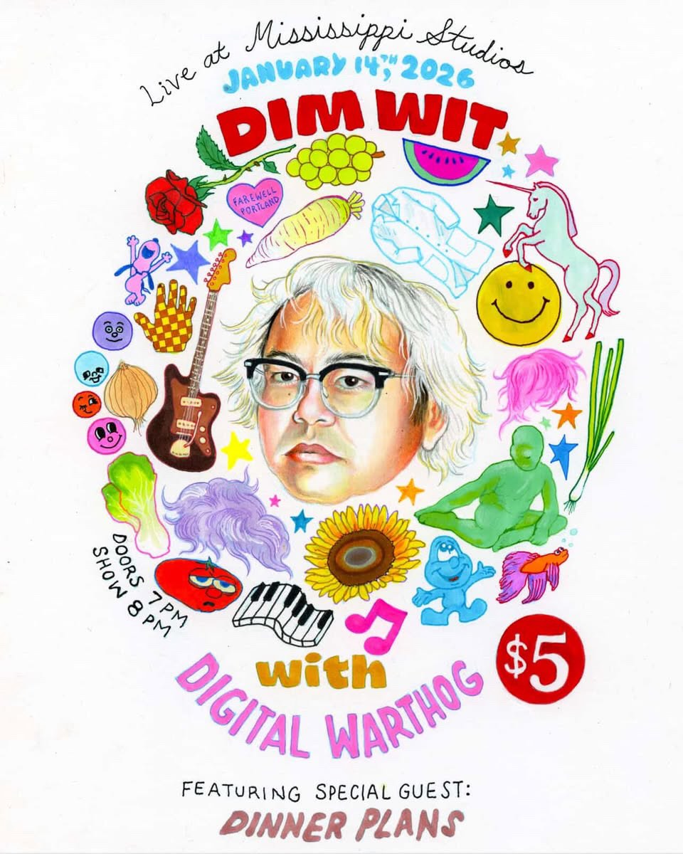 Flyer for January 14 2026 at Mississippi Studios