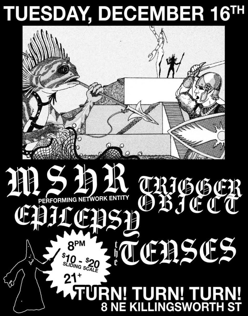 Flyer for December 16 2025 at Turn! Turn! Turn!