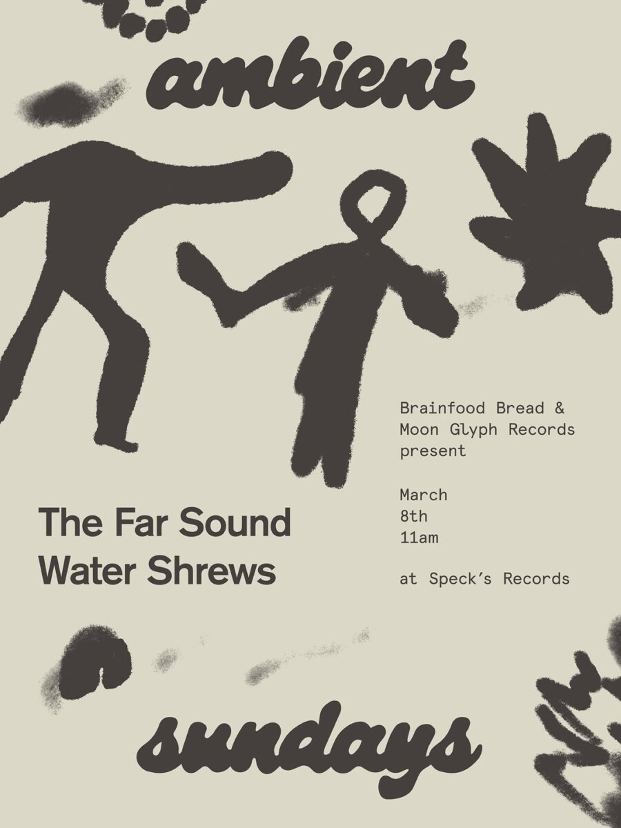 Flyer for March 8 2026 at Speck’s Records & Tapes