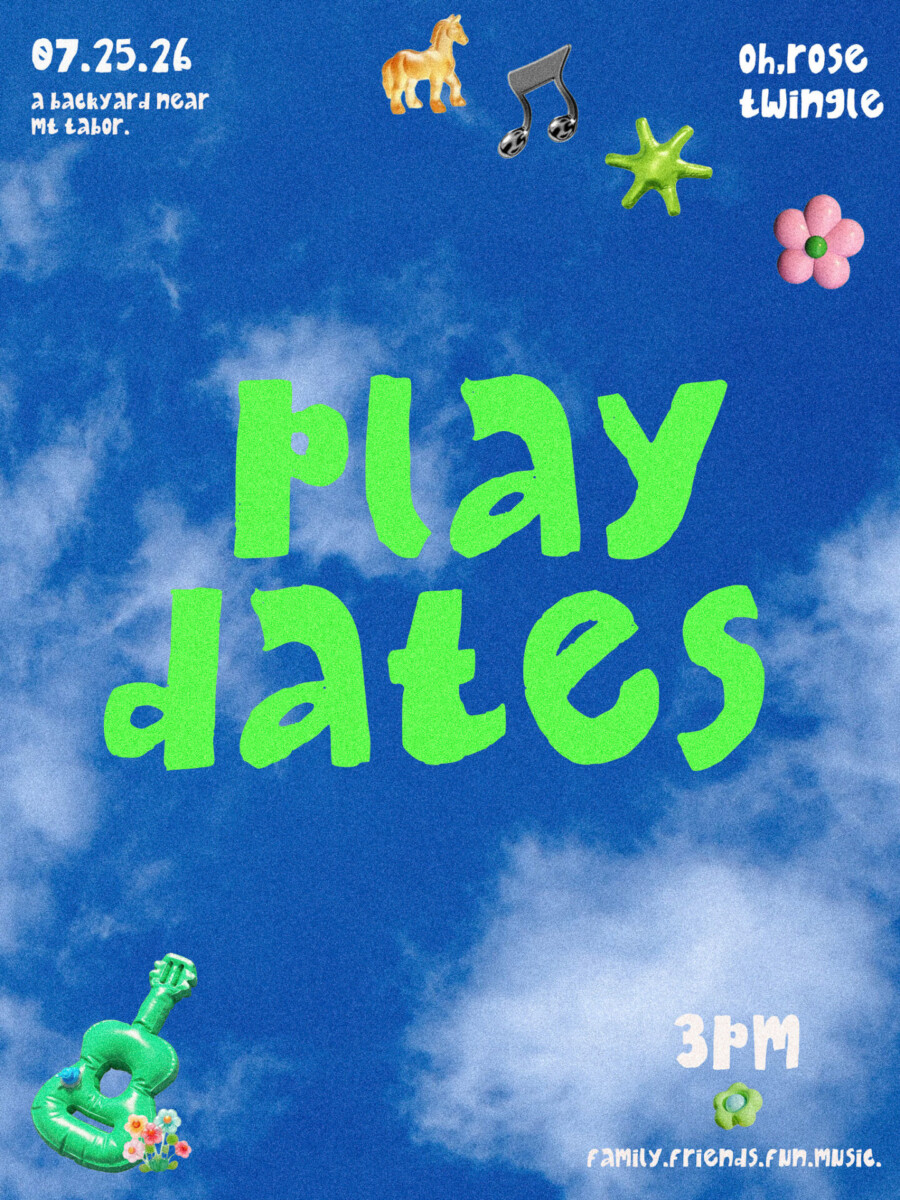 Flyer for July 25 at Playdates